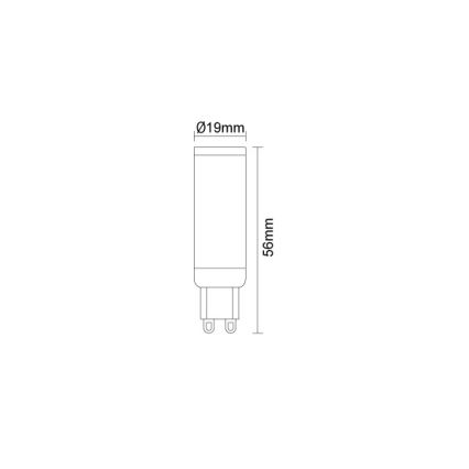LED-pirn G9/4,6W/230V 2800K