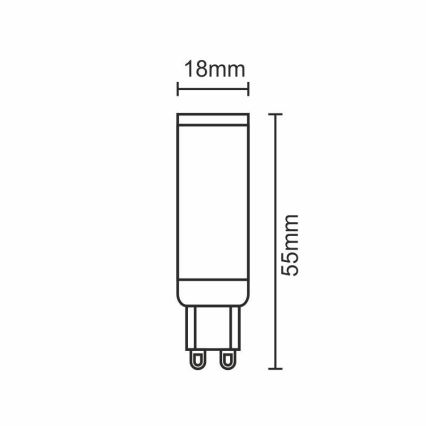 LED Pirn G9/5W/230V 2800K