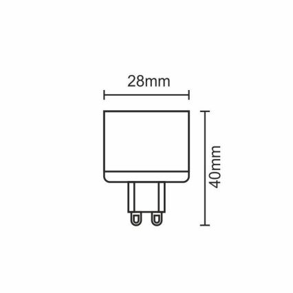 LED Pirn G9/5W/230V 2800K