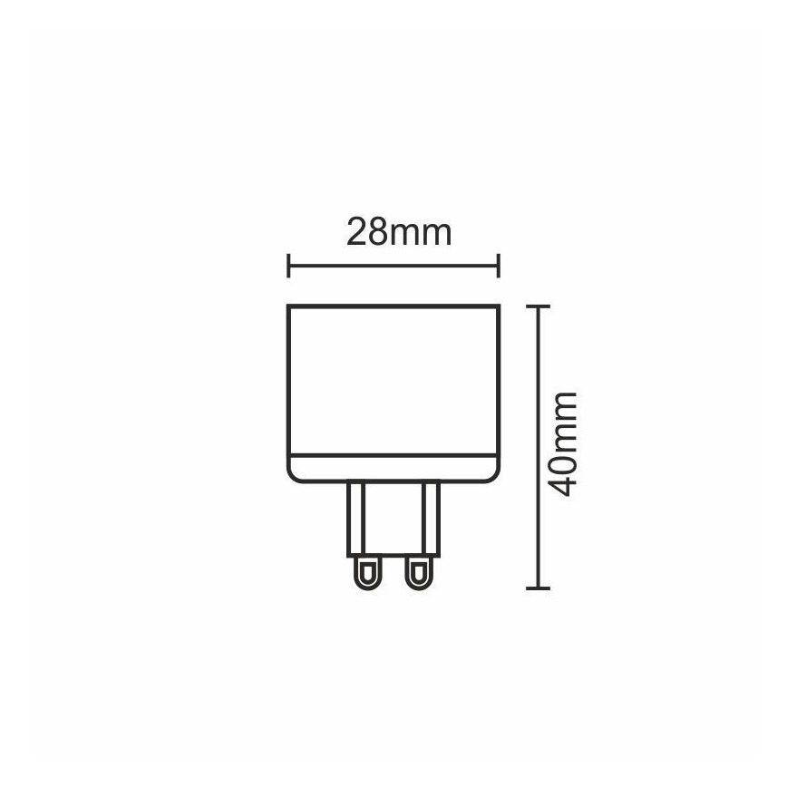 LED Pirn G9/5W/230V 2800K