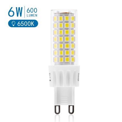 LED Pirn G9/6W/230V 6500K - Aigostar