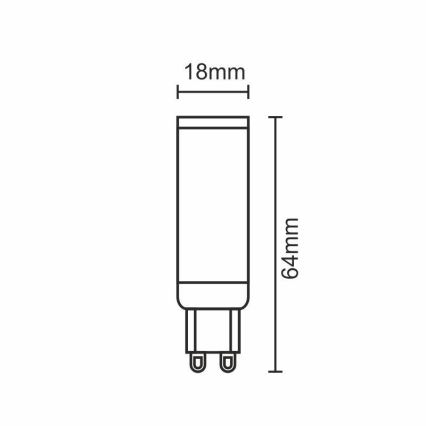 LED Pirn G9/7W/230V 2800K