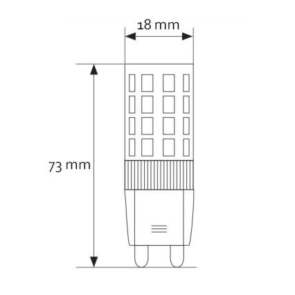 LED Pirn G9/7W/230V 3000K