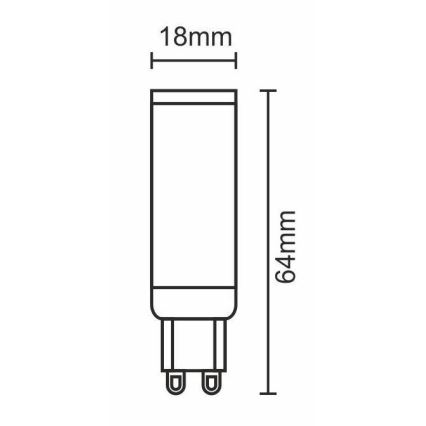 LED Pirn G9/7W/230V 6000K