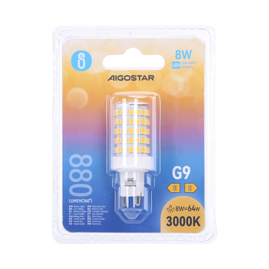 LED pirn G9/8W/230V 3000K - Aigostar