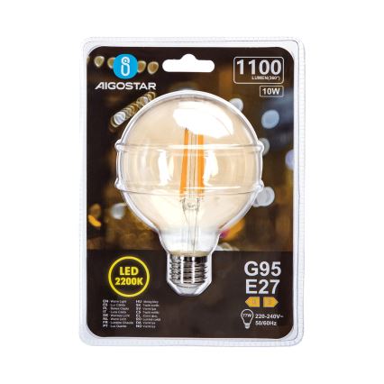 LED Pirn G95 E27/10W/230V 2200K - Aigostar
