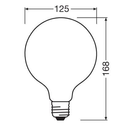 LED-pirn GLOBE CLASSIC FILAMENT G125 E27/11,6W/230V 4000K - Ledvance