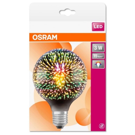LED Pirn GLOBE E27/3W/230V 2,700K - Osram