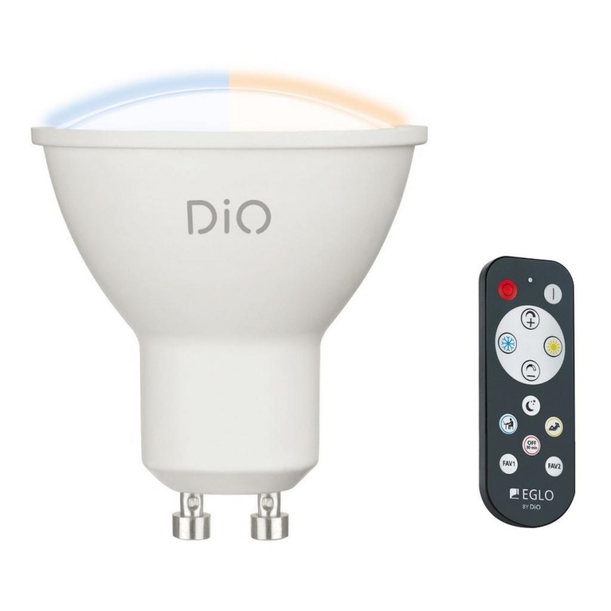 LED Pirn GU10/5W/230V 2700K-6500K + PULT- Eglo