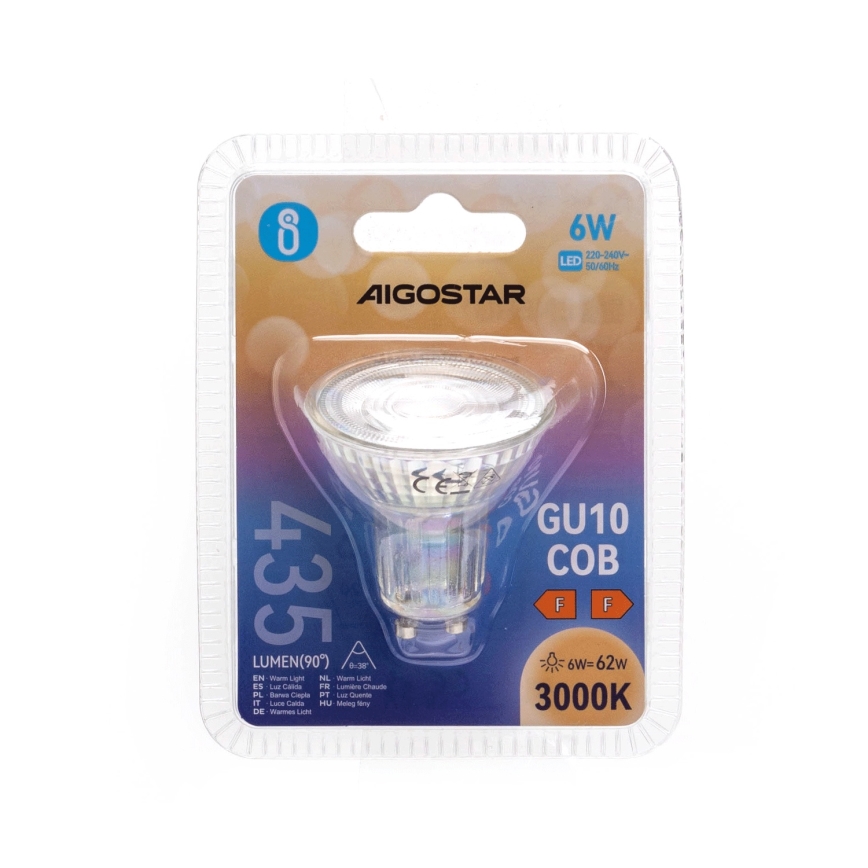 LED Pirn GU10/6W/230V 3000K - Aigostar