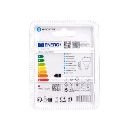 LED Pirn GU10/6W/230V 3000K - Aigostar