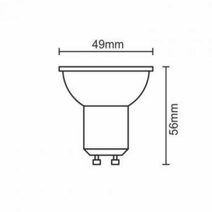 LED Pirn GU10/6W/230V 3000K must