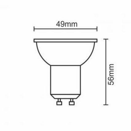 LED Pirn GU10/6W/230V 4000K must