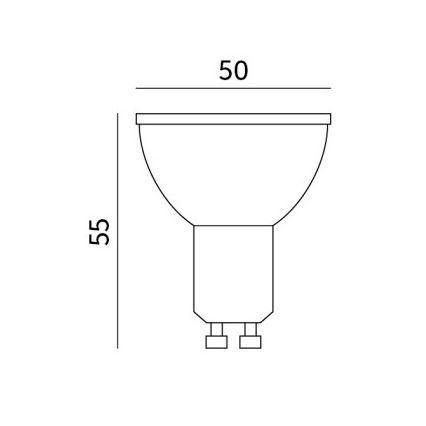 LED Pirn GU10/8,5W/230V 3000K