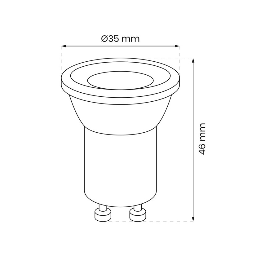 LED Pirn GU10-MR11/3W/230V 4000K