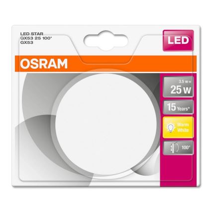 LED Pirn GX53/3,5W/230V 2700K - Osram