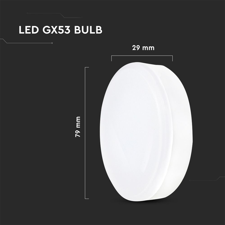 LED pirn GX53/6,4W/230V 4000K