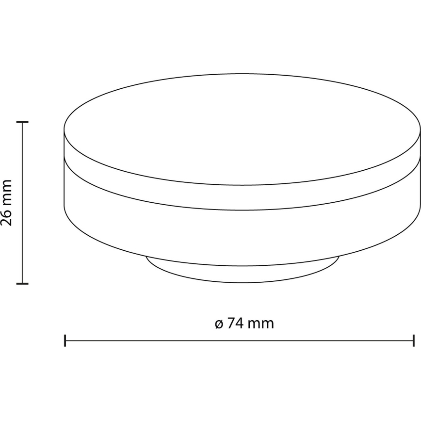 LED Pirn GX53/8W/230V 3000K