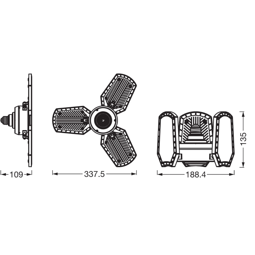 LED-pirn HIGHBAY E27/40W/230V 4000K - Osram