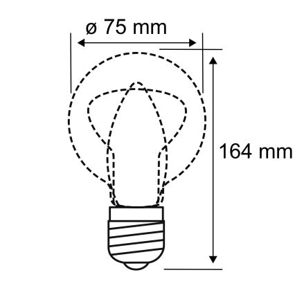 LED Pirn INNER B75 E27/3,5W/230V 1800K - Paulmann 28877