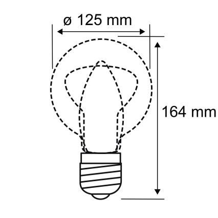 LED Pirn INNER G125 E27/3,5W/230V 1800K - Paulmann 28881