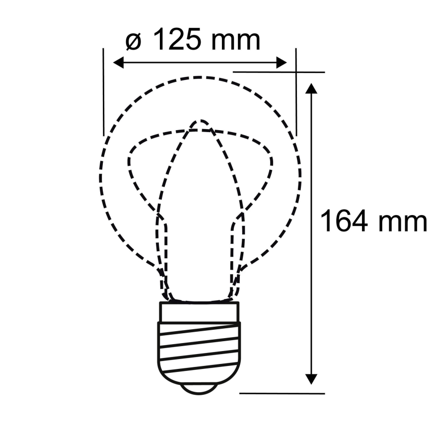 LED Pirn INNER G125 E27/3,5W/230V 1800K - Paulmann 28881