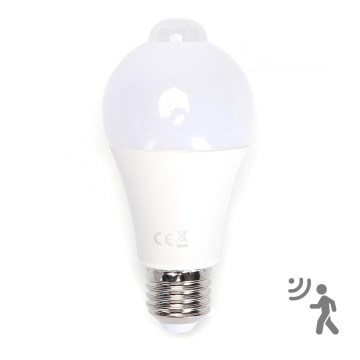 LED Pirn koos liikumis- ja hämardusanduriga A60 E27/12W/230V 6500K - Aigostar