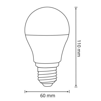 LED Pirn koos liikumis- ja hämardusanduriga A60 E27/8W/230V 3000K