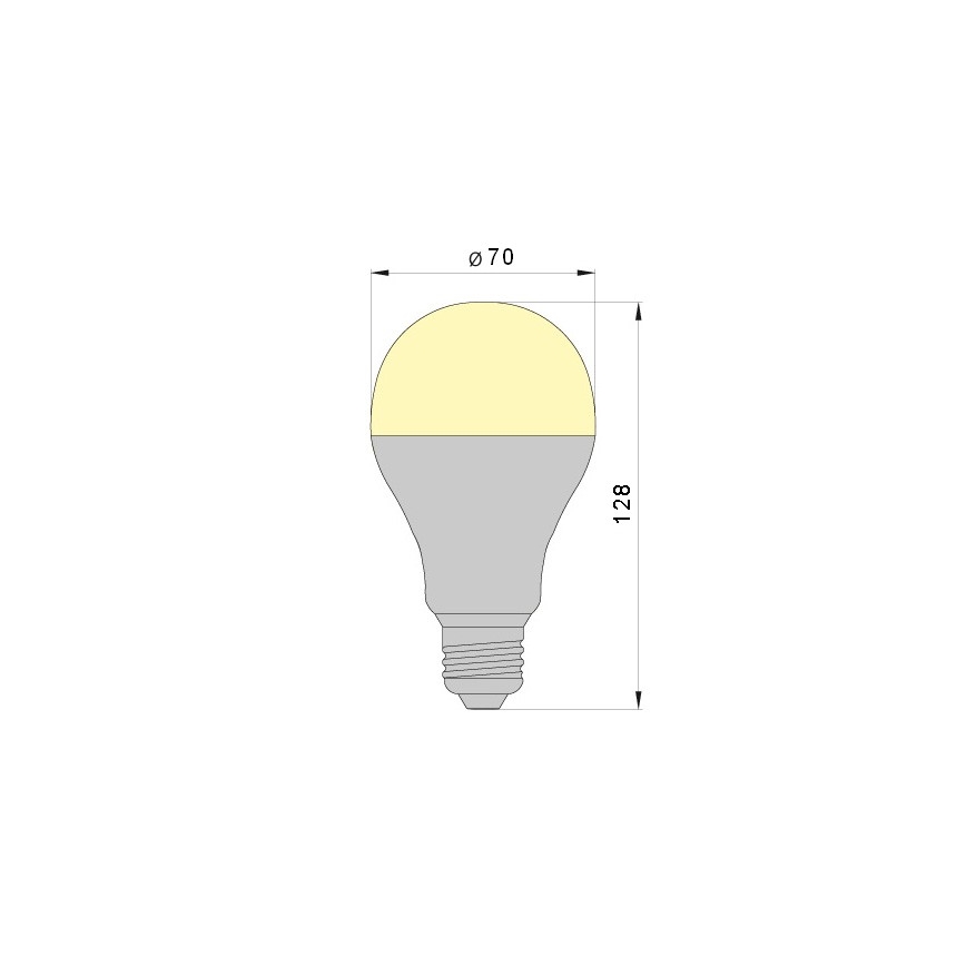 LED Pirn LEDSTAR A70 E27/18W/230V 3000K