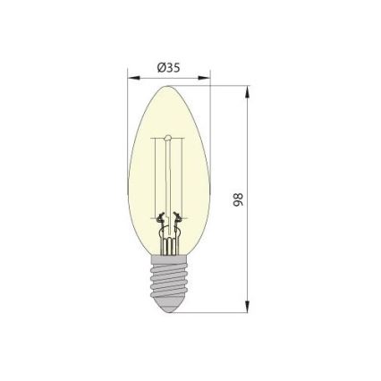 LED-pirn LEDSTAR CLASIC E14/5W/230V 3000K