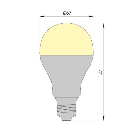 LED Pirn LEDSTAR ECO E27/10W/230V 3000K