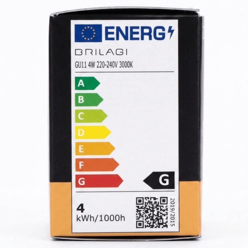 LED-pirn MR11 GU10/4W/230V 3000K must - BRILAGI