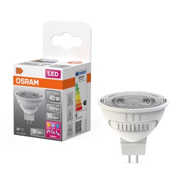 LED pirn MR16 GU5,3/5,6W/12V 2700/4000/6500K 36° - Osram
