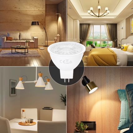 LED Pirn MR16 GU5,3/6W/12V 3000K - Aigostar