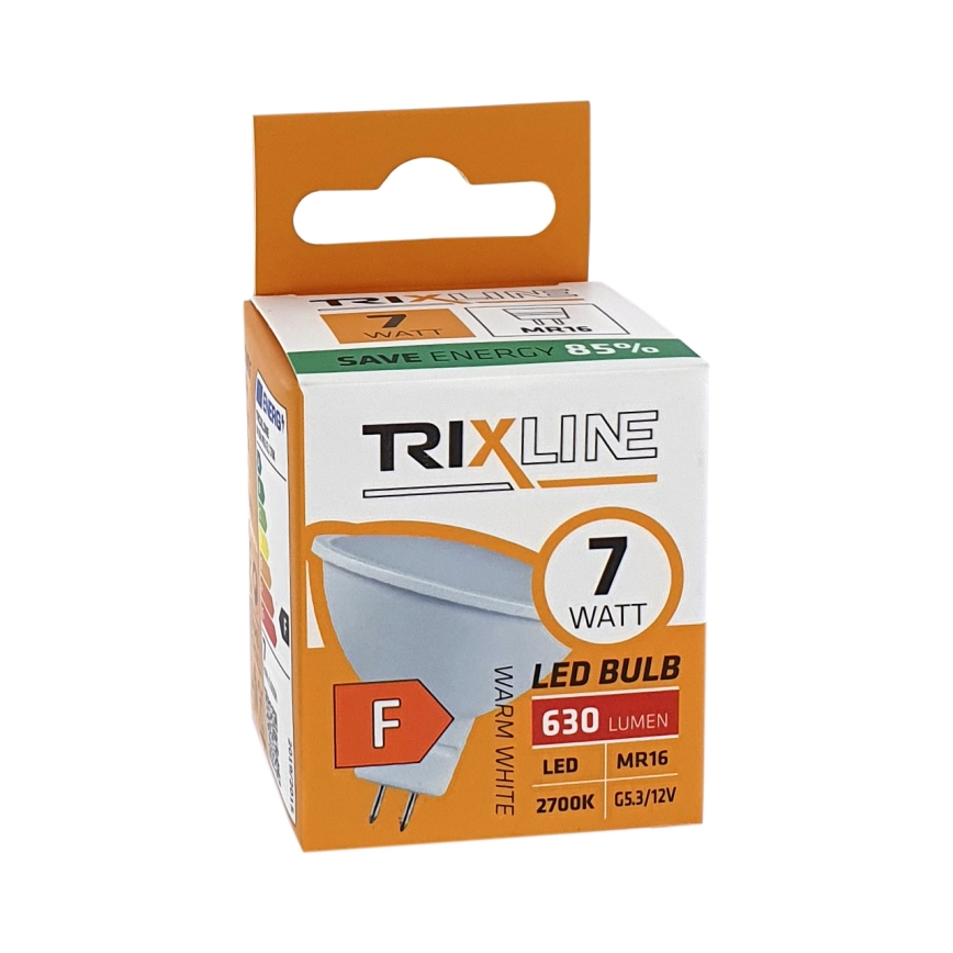 LED Pirn MR16 GU5,3/7W/12V 2700K