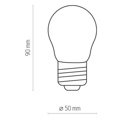 LED pirn P45 E27/2W/230V 2700K
