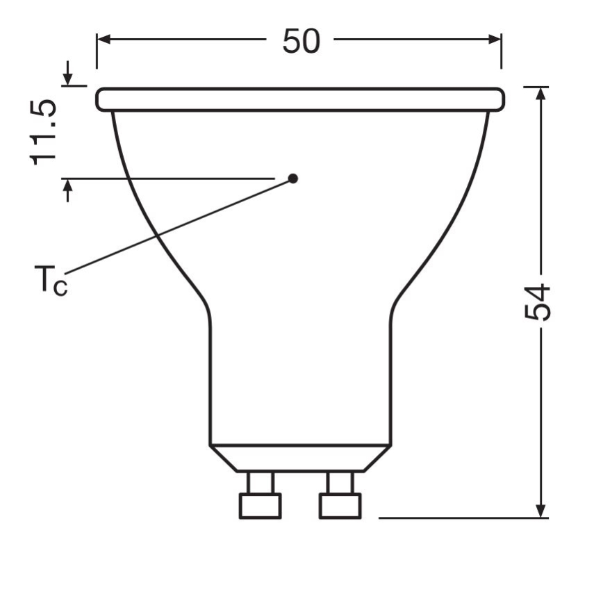 LED Pirn PAR16 GU10/6,9W/230V 6500K - Osram