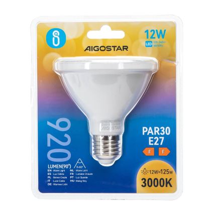 LED Pirn PAR30 E27/12W/230V 3000K - Aigostar