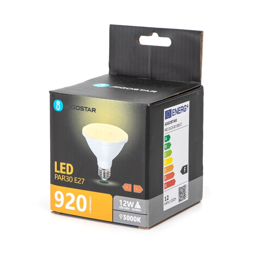 LED Pirn PAR30 E27/12W/230V 3000K - Aigostar
