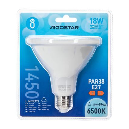 LED Pirn PAR38 E27/18W/230V 6500K - Aigostar