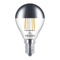 LED Pirn peegelsfäärilise korgiga DECO Philips P45 E14/4W/230V 2700K