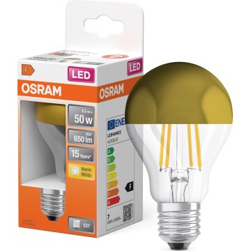 LED-pirn peegliotsaga FILAMENT E27/6,5W/230V 2700K kuldne - Osram