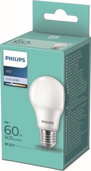 LED Pirn Philips A60 E27/8W/230V 4000K