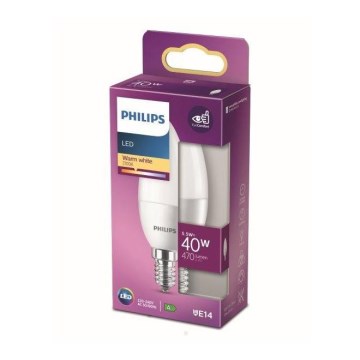 LED Pirn Philips B35 E14/5,5W/230V 2700K