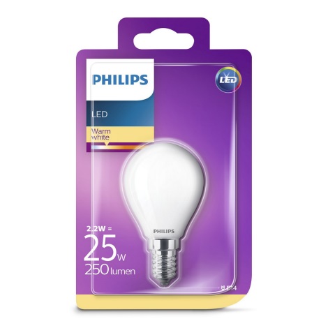 LED Pirn Philips E14/2,2W/230V 2700K