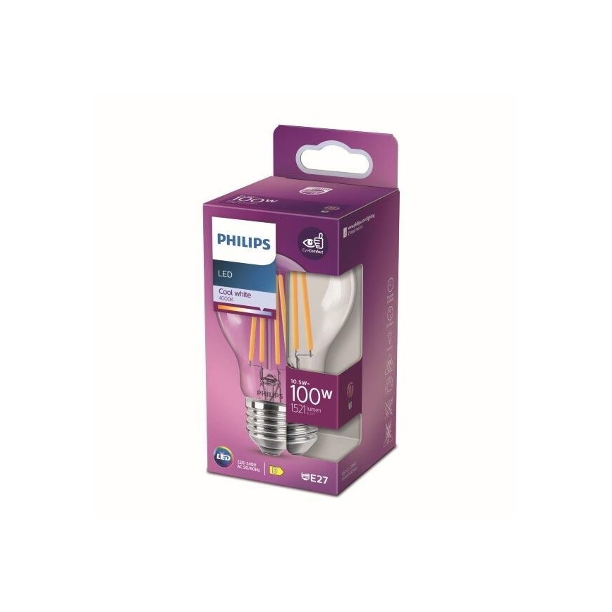 LED Pirn Philips E27/10,5W/230V 4000K