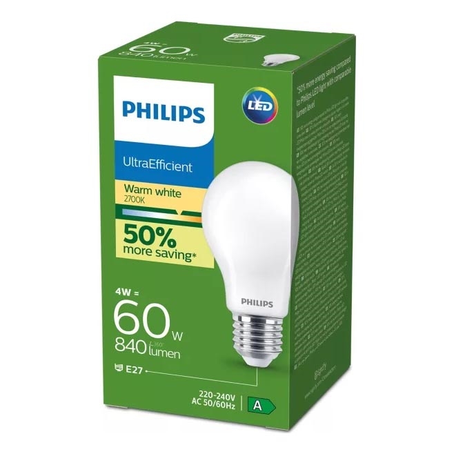 LED pirn Philips E27/4W/230V 2700K
