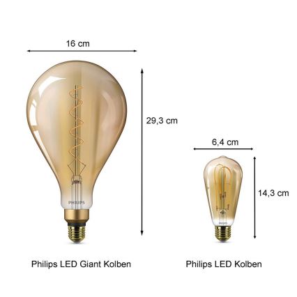 LED-pirn Philips E27/5W/230V 2000K - VINTAGE