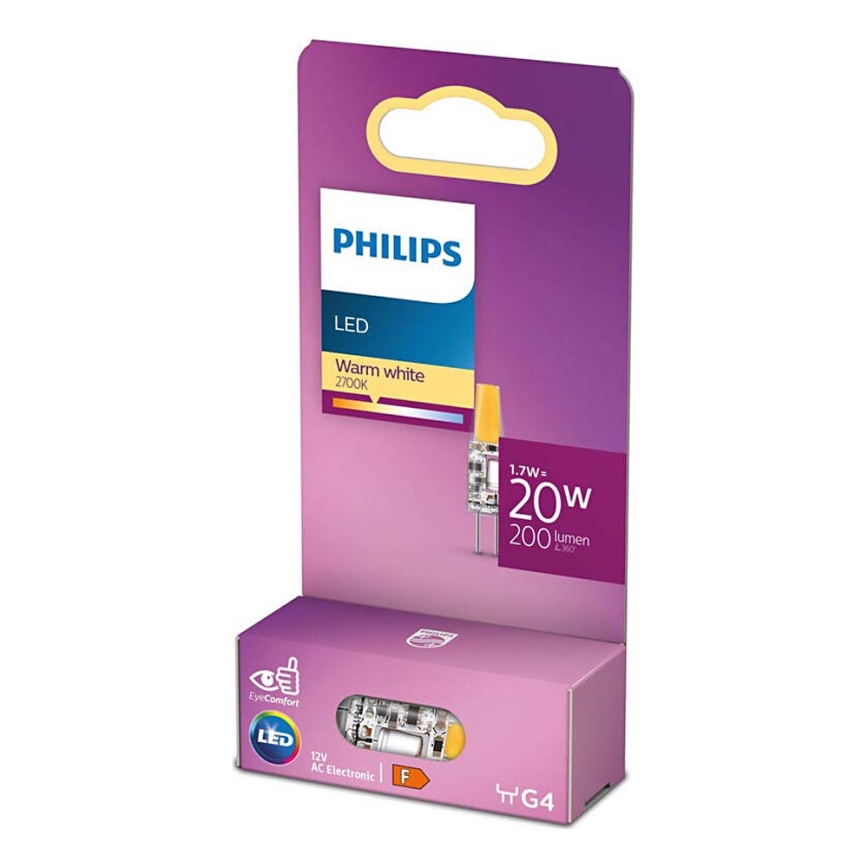 LED Pirn Philips G4/1,7W/12V 2700K