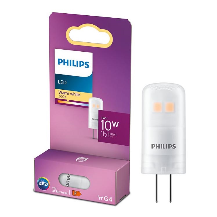 LED Pirn Philips G4/1W/12V 2700K